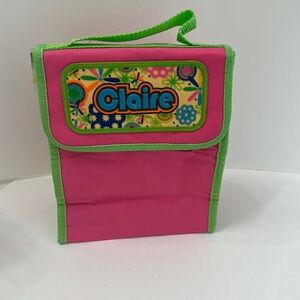 Claire personalized lunch bag